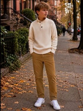NWT Ring of Fire Boys Stretch Twill Pants 5‎ Pocket Chino Fall Winter Spring